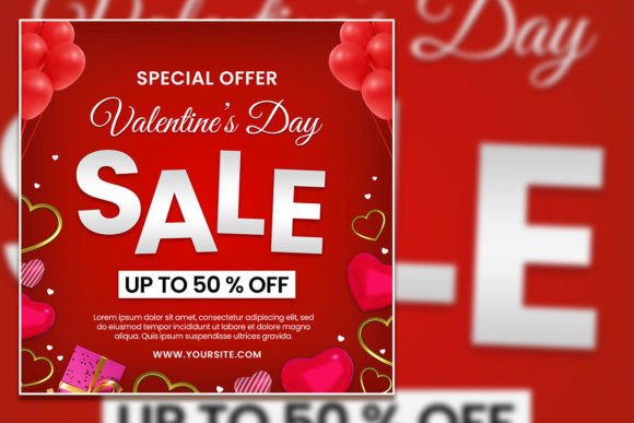 Crafting the Perfect Valentine's Promotion with a Square Flyer