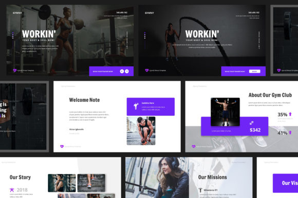 Elevate Your Fitness Brand: A Deep Dive into the Gym & Fitness Powerpoint Template