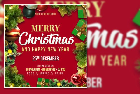 Merry Christmas Square Flyer: Your All-in-One Festive Design Solution