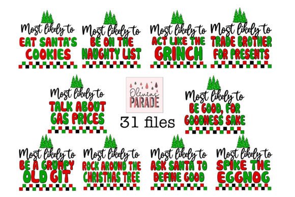 Most Likely to Christmas Png Bundle: Your Holiday Design Shortcut