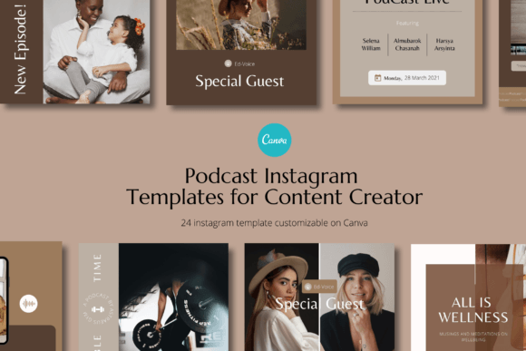 Podcast Canva Instagram Template: Your Instant Branding Kit
